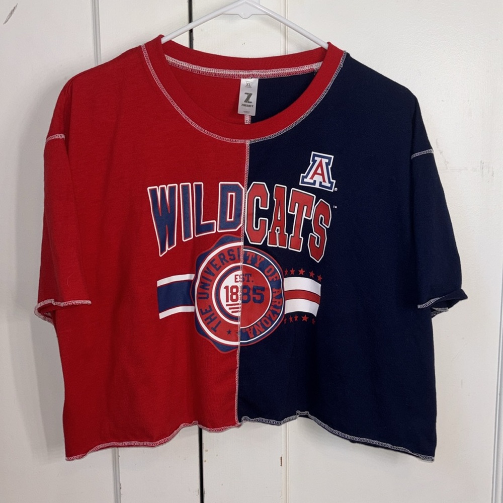 Vintage Game Day Wildcats cropped shirt